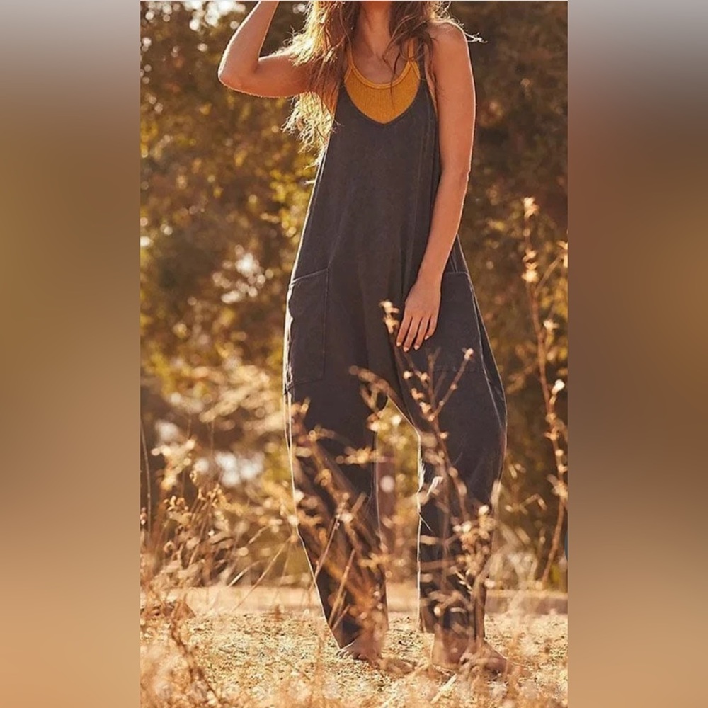 Wide Leg Jumpsuit with Pockets